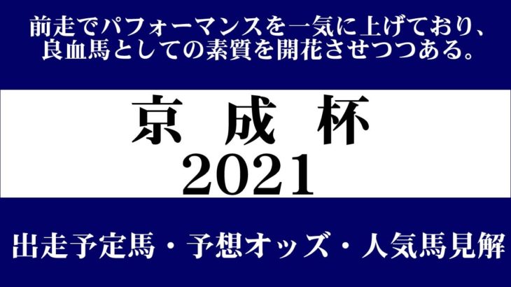 【ゼロ太郎】「京成杯2021」出走予定馬・予想オッズ・人気馬見解