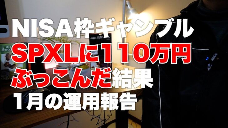 【ギャンブル投資】NISA枠115万円をSPXLにぶっ込んだ結果