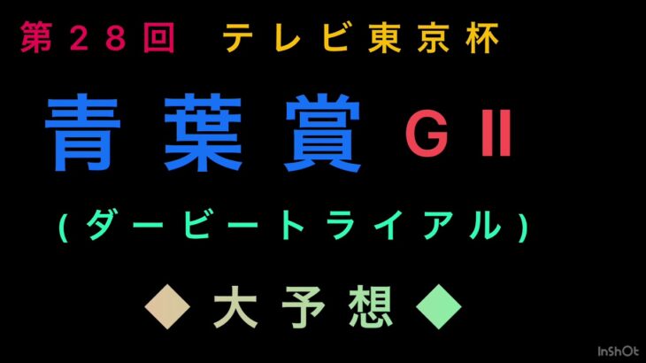 第28回テレビ東京杯　青葉賞　GⅡ 大予想‼︎ギャンブル依存症の本命はいかに‼︎