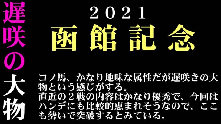 【ゼロ太郎】「函館記念2021」出走予定馬・予想オッズ・人気馬見解