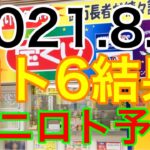【2021.8.3】ロト6結果＆ミニロト予想！