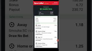 SURE 2+ ODDS WITH SPORTYBET BOOKING CODE 🔥🔥🔥🔥#Shorts