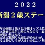 【ゼロ太郎】「新潟２歳ステークス2022」出走予定馬・予想オッズ・人気馬見解