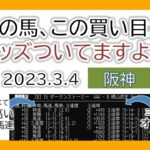 阪神競馬 オッズの偏り ライブ配信 2023.03.04