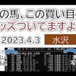 水沢競馬 オッズの偏り ライブ配信 2023.04.03