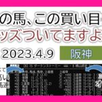 阪神競馬 オッズの偏り ライブ配信 2023.04.09